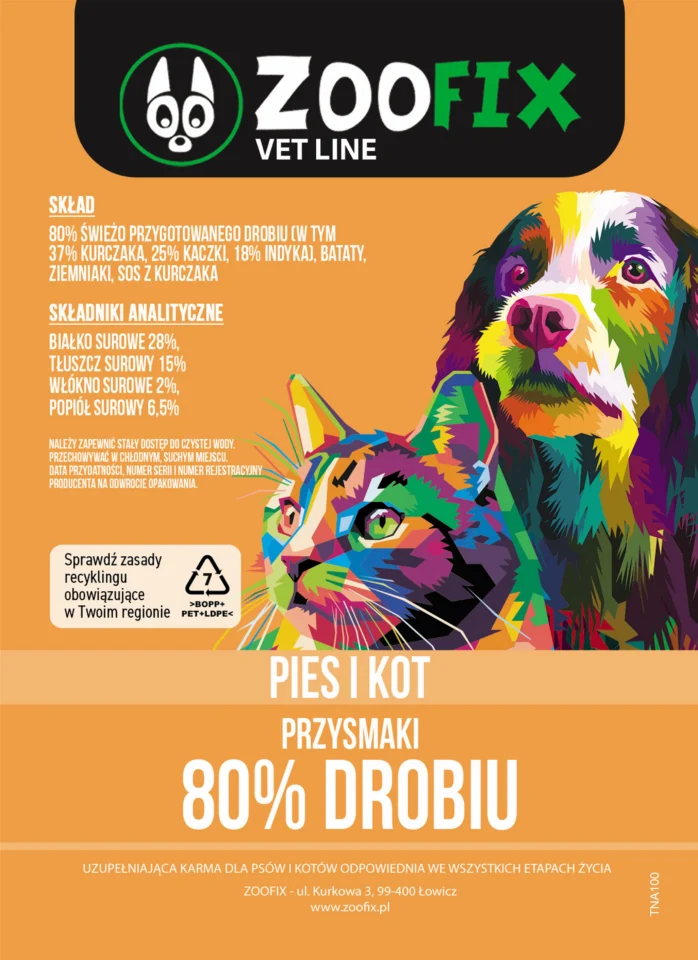 80% drobiu · wariant TNA — 100 g